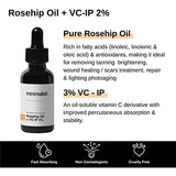 Minimalist De Tan Kit For Men & Women | Lactic Acid (AHA) Exfoliating Serum & Rosehip Oil + Vitamin C Glow Serum Combo