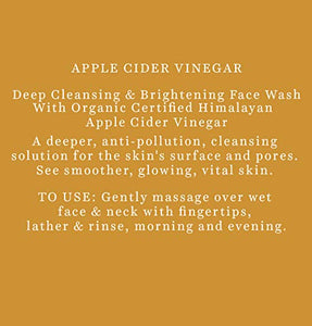 Biotique Apple Cider Vinegar Deep Cleansing Face Wash for All Skin Types, 150ml | Deep Cleansing & Exfoliation | 100% Botanical Extracts