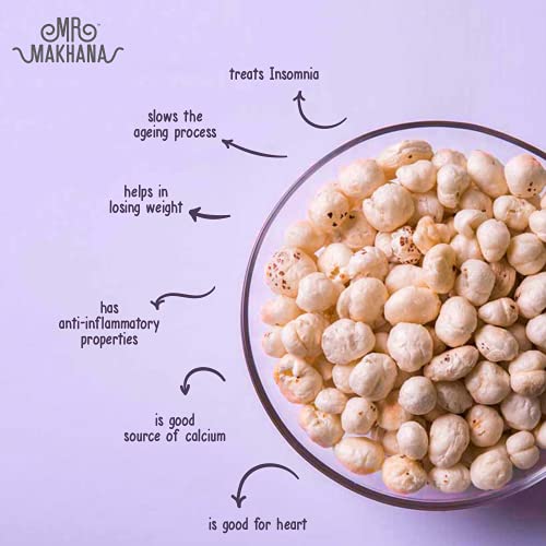 Mr. Makhana Roasted Makhana and Foxnuts : ( 3x75 gm ) | Healthy Snacks | Gluten Free | MSG Free | Antioxidant | Rich Calcium | Zero cholesterol (Pudina Party)