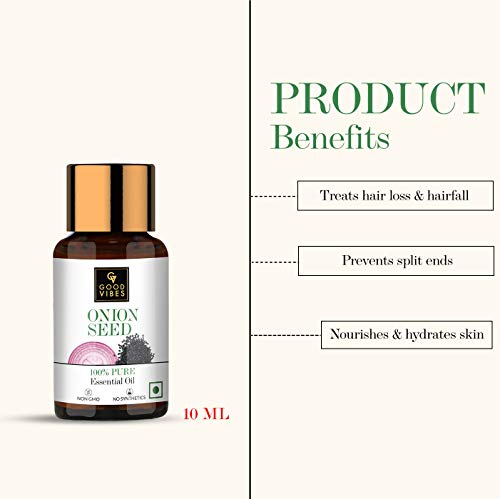Good Vibes 100% Pure Onion Seed Essential Oil (10 ml)