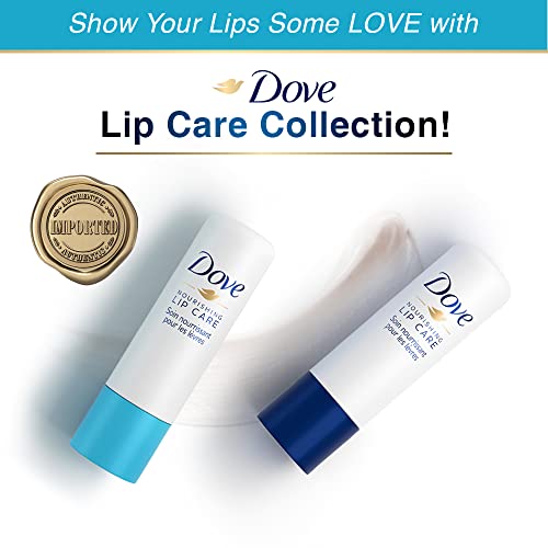 Dove Hydro Nourishing Lip Care with with aloe vera oil and vitamin E,Long lasting Lip Balm,24 hours Hydration, Imported,4.8gm,PO2, Blue
