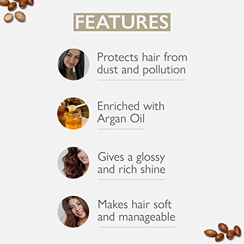 Godrej Professional Nourish Shine Argan Oil Hair Serum - No Sulphate, Paraben, SLS & SLES, UV-Protect Formula (120ml)
