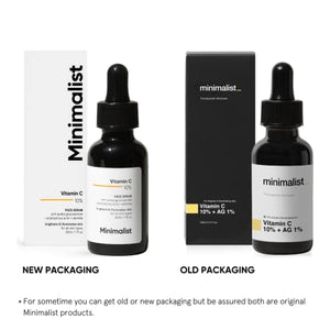 Minimalist 10% Vitamin C Face Serum for Glowing Skin, 30 ml | Highly Stable & Effective Skin Brightening Vit C Serum For Women & Men