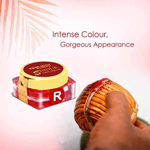 Keya Seth Aromatherapy 100% Natural Sindoor Dust, 3gm Sindoor (Red)