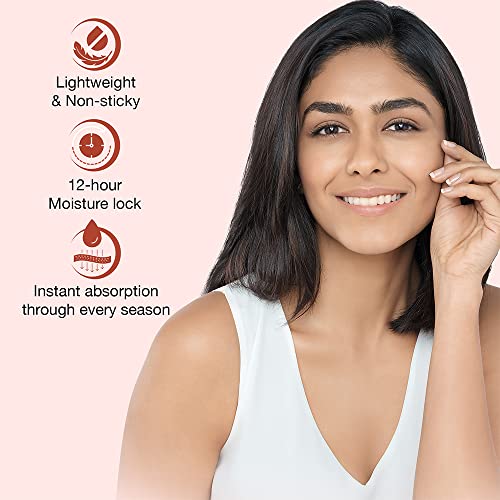 Lakme Peach Milk Face Moisturizer 120 ml, Daily Lightweight Lotion with Vitamin C & Vitamin E for Soft Glowing Skin - Non Oily 12h Moisture for Women
