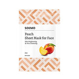 Solimo Face Sheet Mask, Peach