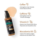 mCaffeine Anti-Dandruff Cappuccino Coffee Hair Serum | Reduces frizz & Breakage and Detangles Hair with Macadamia Oil and Vitamin E | For Smooth & Shiny Hair | SLS and Paraben Free | 50ml