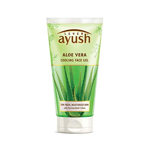 Lever Ayush Natural Ayurvedic Aloe Vera Cooling Face Gel, 150 g