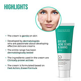 DERMATOUCH Bye Bye Acne Scars & Marks Cream || Acne Scars Corrector || Formulated Specially to Address Scars & Marks || Gives Even Skin Tone || Suitable For All Skin Types - 30G