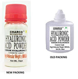 CHARCO - Skin To Internal Health's Hyaluronic Acid Powder, Cosmetic Grade "Molecular W. : 800 kda" ( Quantity :10 Gm) For Serum Making, Anti Ageing Beauty Formulations, Moisturizer & Lotion Making, & DIY Personal Care For Face, Hair, Skin & Body