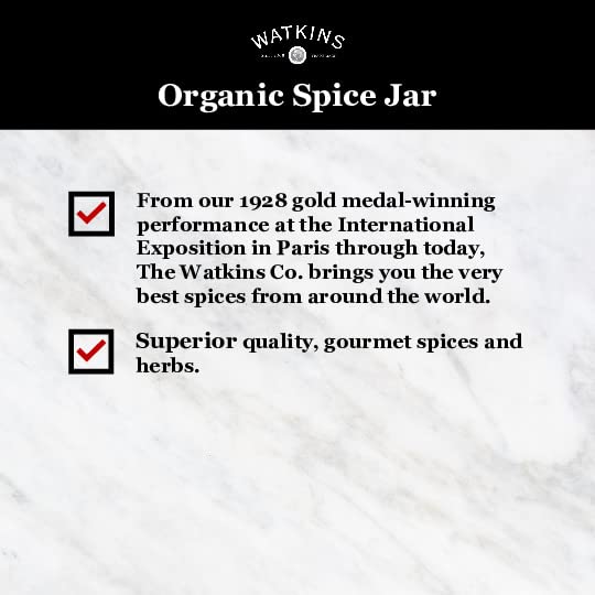 Watkins Gourmet Organic Spice Jar, Organic Garlic Herb, 2.9 Oz. Jar, 1 Count