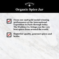 Watkins Gourmet Organic Spice Jar, Organic Garlic Herb, 2.9 Oz. Jar, 1 Count