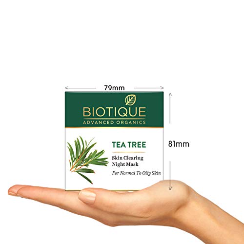 Biotique Tea Tree Skin Clearing Night Mask for Normal to Oily Skin, 50g