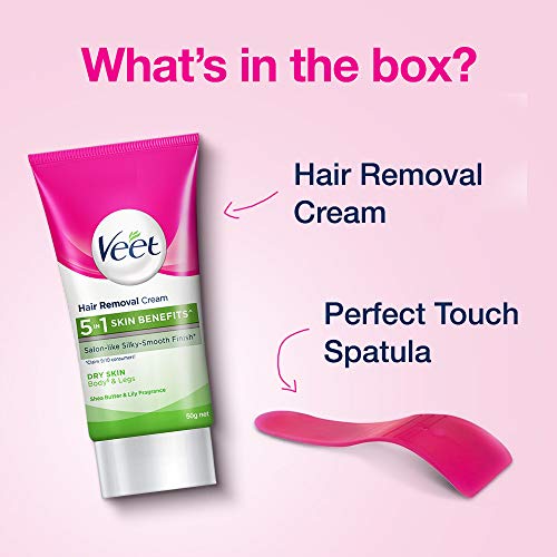 Veet Hair Removal Cream for Dry Skin, 50gm, Pack of 3