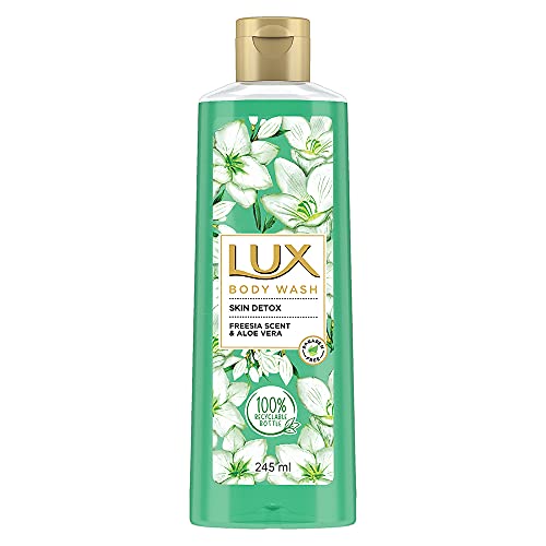 Lux Shower Gel, Freesia Scent & Aloe Vera Bodywash, Skin Cleanser With Long Lasting Fragrance, Paraben Free, 245 ml