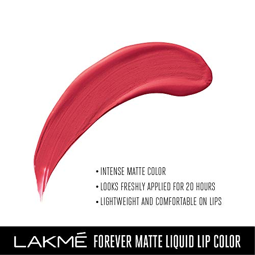 Lakmé Forever Matte Liquid Lip Colour, Coral Candy, 5.6 ml