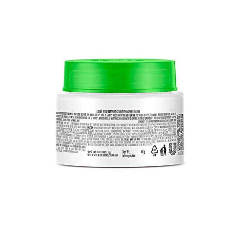 Lakmé 9To5 Matte Moist Mattifying Moisturiser with Green Tea, 12 Hour Moisturised Matte Looking Skin