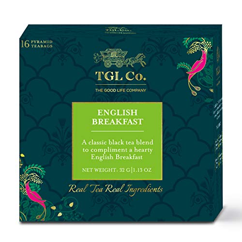 TGL English Breakfast Tea, Black Tea, 16 Tea Bags