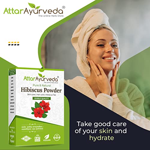 Attar Ayurveda Hibiscus powder for hair growth (100 Grams)