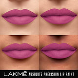 Lakmé Absolute Precision Lip Paint, Matte Finish - Victorian Magenta, 3g