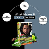 INDUS VALLEY Natural Damage Free Beard Hair Color ,Black (100g)