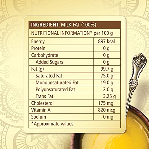 Dabur 100% Pure Cow Ghee with Rich Aroma 1L