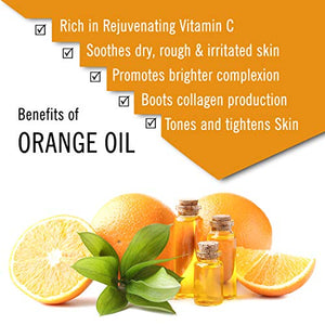 Keya Seth Aromatherapy Skin Defence Orange Body Oil Skin Lightening, Rejuvenating Non-Sticky for Daily Use After Bath, Massage Oil Enriched with Orange & Vitamin C. 200ml