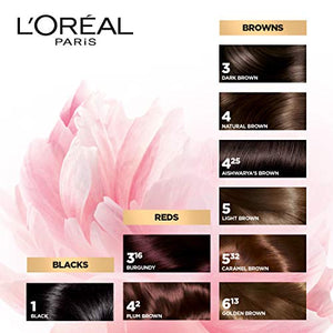 L'Oreal Paris Excellence Creme Hair Color, 3.16 Burgundy, 72ml+100g