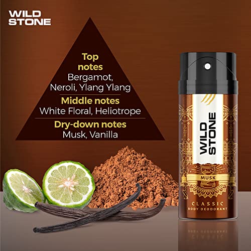 Wild Stone Classic Deodorant for Men (Musk, 225ml)