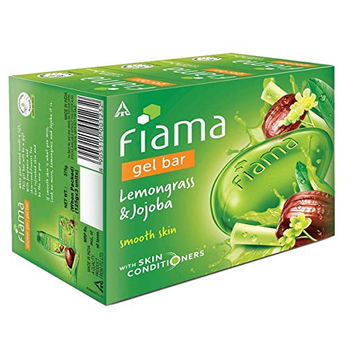 Fiama Gel Bar, Lemongrass and Jojoba for smooth skin, with skin conditioners, 125g (Pack of 3)