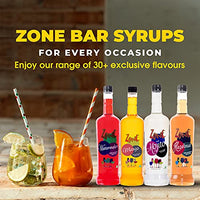 Zone Lemon Ice Tea Flavoured Bar Syrup, 240ml Bottle | Suitable for Cocktails, Mocktail, Drinks, Juices, Beverages and More | Non Alchoholic Mix | 12 Flavours Available