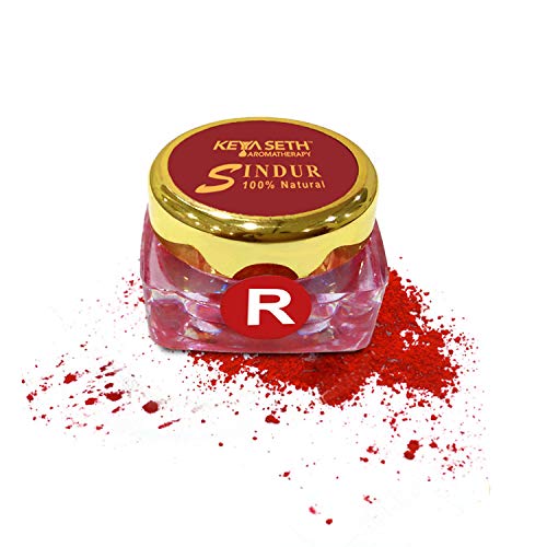 Keya Seth Aromatherapy 100% Natural Sindoor Dust, 3gm Sindoor (Red)