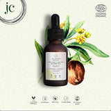 Juicy Chemistry Certified Organic Jojoba Oil, 30ml for Hair and Skin, Oil for Healthy Hair, Scalp and Glowing Skin, Carrier Coldpressed Oil for Women and Men