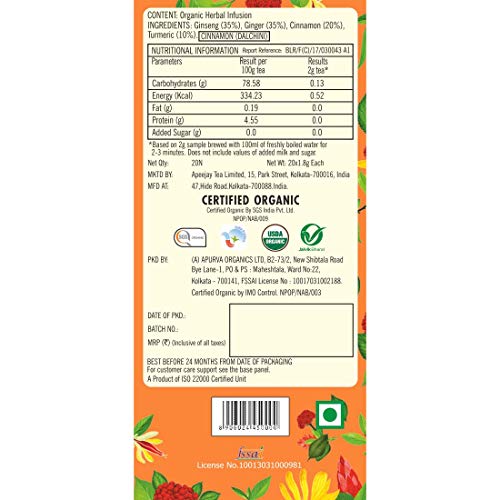 Typhoo Cleansing Organic Root Remedy Tea Bag (20 Tea Bags)