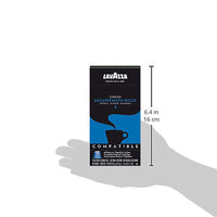 Lavazza Premium Coffee Corp Nespresso OriginalLine Compatible Capsules, Espresso Decaffeinato Ricco, Dark Roast Coffee, 10 Ct (Pack of 2)