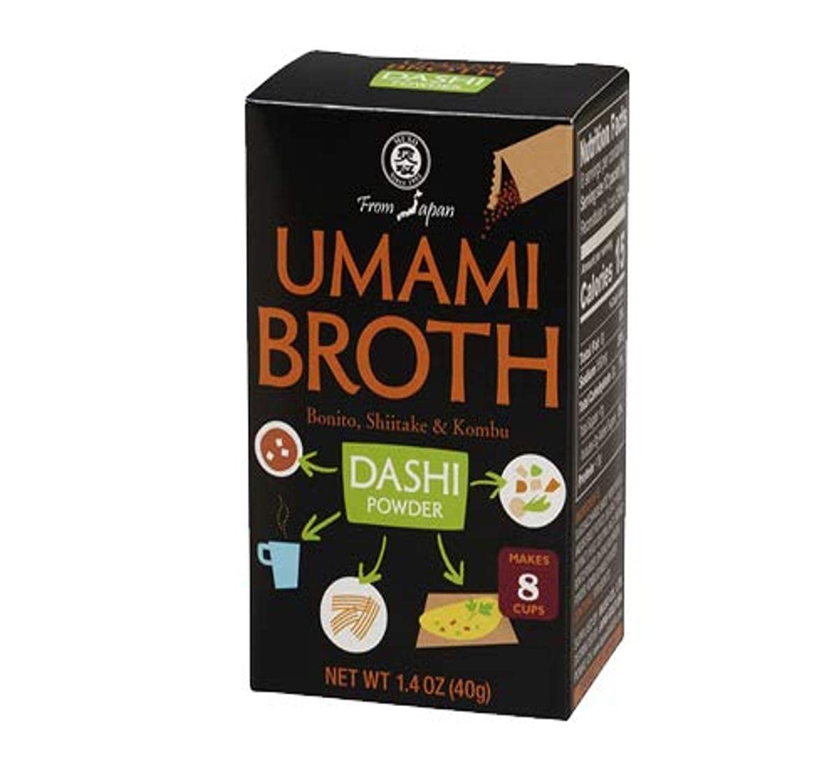 Muso From Japan Umami Broth Dashi Powder, Bonito, 1.4oz (Pack of 1)