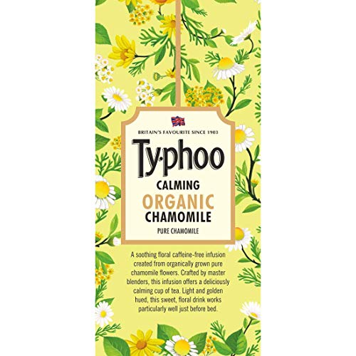 Typhoo Calming Organic Chamomile Tea with Pure Chamomile 20 Tea Bags