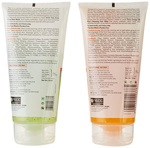 VLCC Tulsi Face Wash, 150ml with Free Orange Oil Face Wash, 150ml