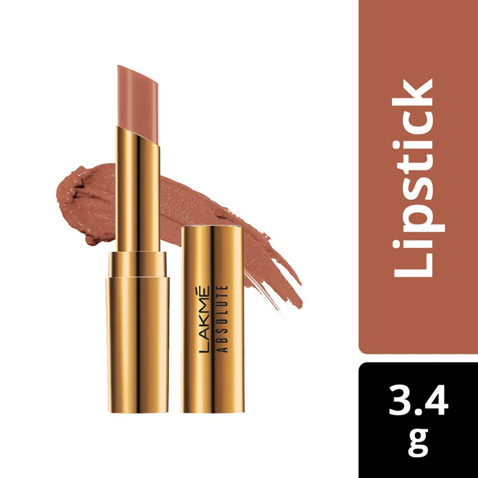 Lakme Absolute Argan Oil Lip Color, Buttery Caramel, 3.4g
