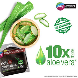 Godrej Expert Rich Crème Hair Colour Shade 4.06 DARK BROWN, Pack of 4