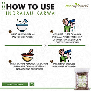 Attar Ayurveda Karva Indrajau - Indrajav - Holarrhena Pubescens for diabetes (100 Grams)