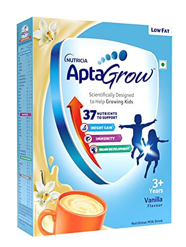 AptaGrow Health and Nutrition Drink Powder for Kid’s Growth, Vanilla, 400 g