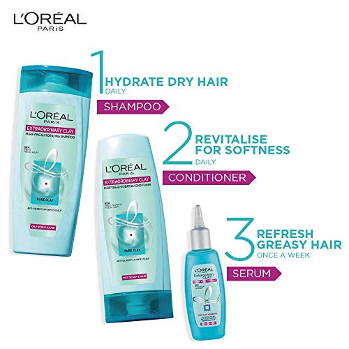 L'Oreal Paris Extraordinary Clay Shampoo, 175ml (With 10% Extra)