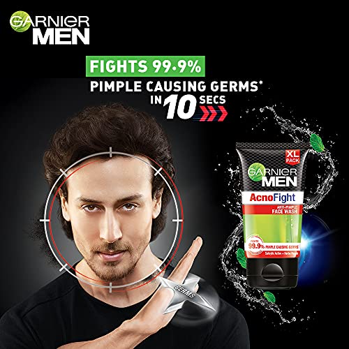 Garnier Men Acno Fight Facewash - For Pimple And Acne Prone Skin, 150gm (Pack of 2)