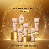 Pond’s Golden Radiance Facial Kit, 24K Pure Gold, Golden Glow At Home, Youthful Glow, Instant Glow, In Just 6 Easy Steps, 80 g