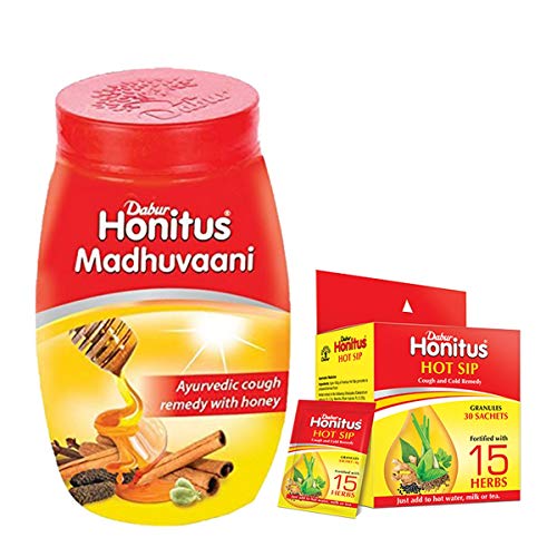 Dabur Honitus Madhuvaani With Honitus Hotsip Ayurvedic Kaadha - 150 Gm (30 Sachets)