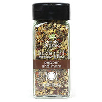 Simply Organic Spice Right Everyday Blends Pepper & More, Certified Organic, Vegan | 2.2 oz