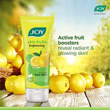 Joy Skin Fruits | Skin Brightening and Glowing | Fruit Infused Face Wash | With Lemon extracts & Active Fruit Boosters | Lemon Face Wash For Oily Skin | 100 ml