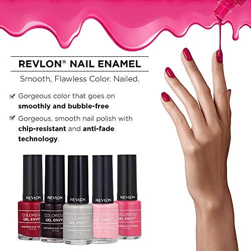 Revlon Colorstay Gel Envy Long Wear Nail Enamel, Pastel Peach Perfect Pair, 11.7ml