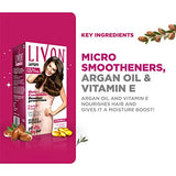Livon Serum for Frizz-free, Smooth Hair, With Argan Oil & Vitamin E, 50 ml (Pack of 2), Transparent
